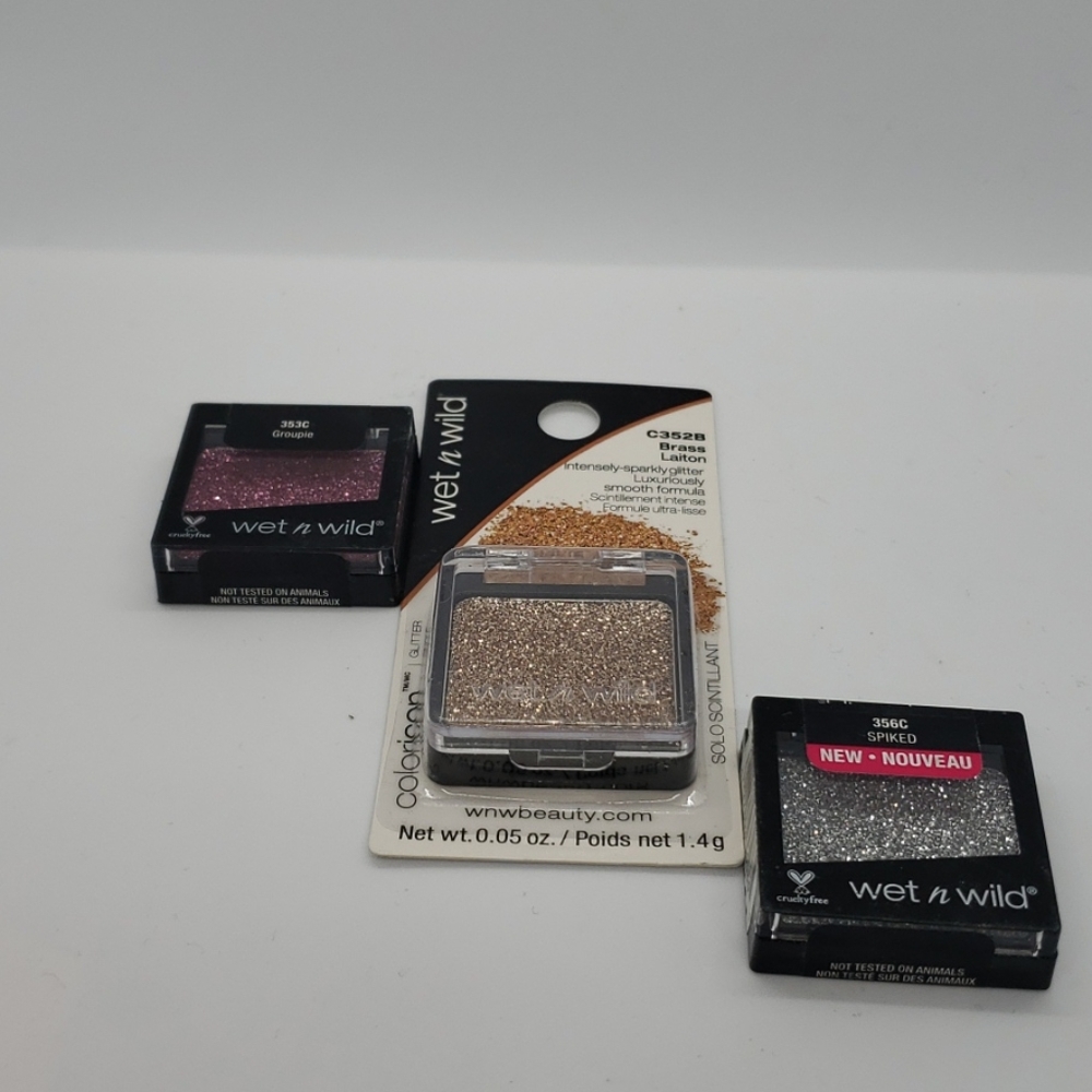 NEW Wet n Wild Color Icon Glitter Singles Bundle of 3 Items